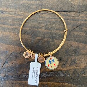 NWT ALEX AND ANI gold New England Patriots bracelet